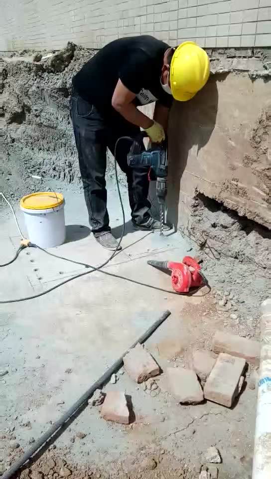 克拉玛依新旧混凝土植筋连接加固